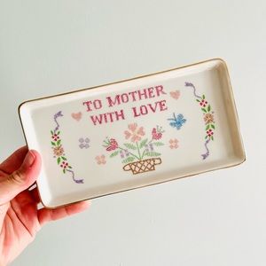 Vintage Mother’s Porcelain catch all dish/plate/tray